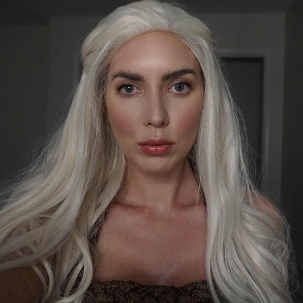 Daenerys Targaryen Khalessi Cosplay wig